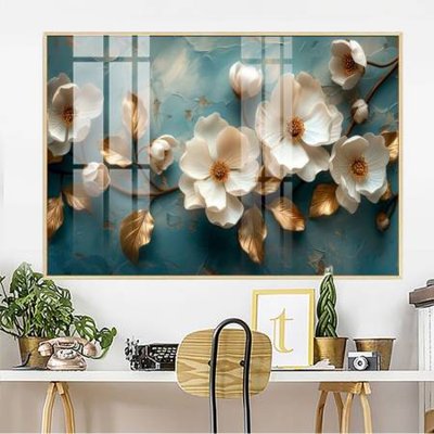 File gốc File gốc in bộ tranh decor treo tường đẹp hoa 5d DC2789 (in lụa) tranh thuận buồm