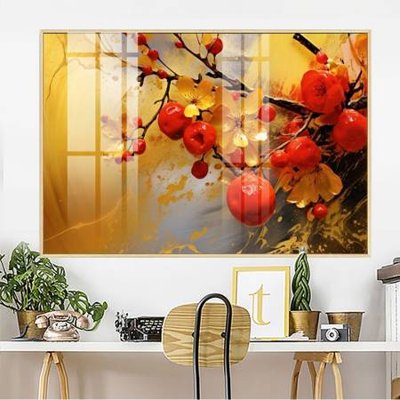 File gốc File gốc in bộ tranh decor treo tường đẹp hoa 5d DC2808 (in lụa) tranh phong thủy