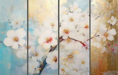 File tranh trang trí File gốc in bộ tranh decor treo tường đẹp hoa 5d DC2826 (tải file gốc)