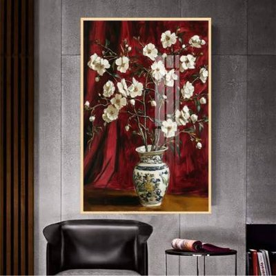 Download file File gốc in bộ tranh decor treo tường đẹp hoa 5d DC2878 (gốc) in mica bàn thờ