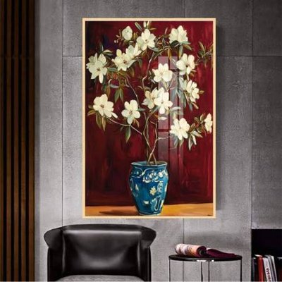 File gốc File gốc in bộ tranh decor treo tường đẹp hoa 5d DC2879 (in lụa) trang trí tường