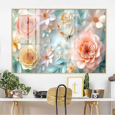 File tranh gốc File gốc in bộ tranh decor treo tường đẹp hoa 5d DC2931 (bản quyền) độc đáo