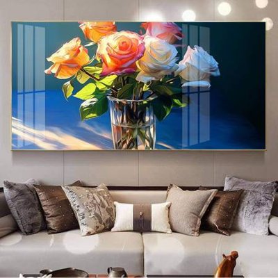 File ảnh File gốc in bộ tranh decor treo tường đẹp hoa 5d DC3051 (gốc) in standee