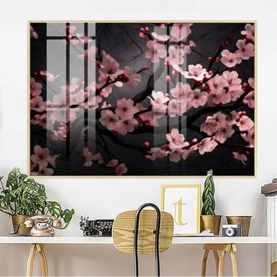 Hình ảnh file gốc in trần nhà File gốc in bộ tranh decor treo tường đẹp hoa 5d DC3107