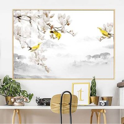 File gốc File gốc in bộ tranh decor treo tường đẹp hoa 5d DC3128 (in tráng gương) nghệ thuật