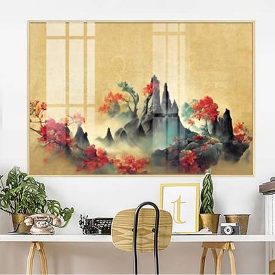 Ảnh gốc File gốc in bộ tranh decor treo tường đẹp hoa 5d DC3129 (độ nét cao) in mica