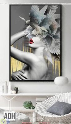 Tải file Tranh cô gái DC315 (gốc) in ấn chất lượng