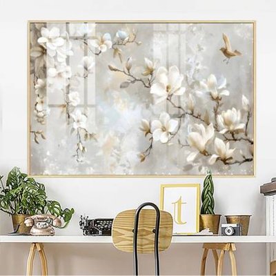 File in mica File gốc in bộ tranh decor treo tường đẹp hoa 5d DC3247 (bản gốc) sắc sảo