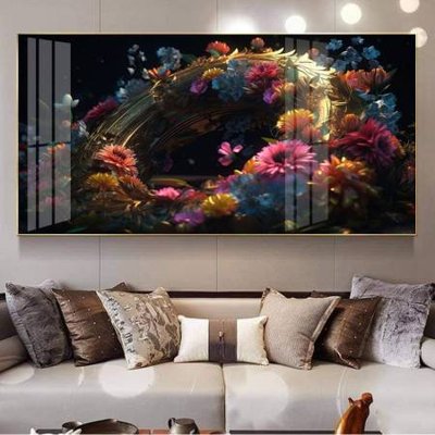 Download file gốc File gốc in bộ tranh decor treo tường đẹp hoa 5d DC3260 (in lụa) nghệ thuật