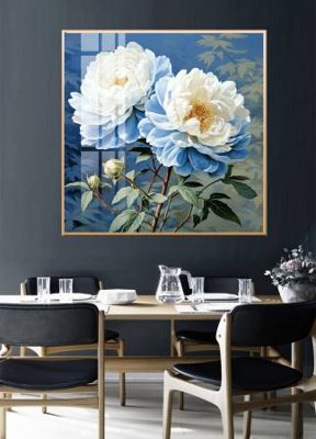 File tranh File gốc in bộ tranh decor treo tường đẹp hoa 5d DC3283 (bản gốc) trang trí văn phòng