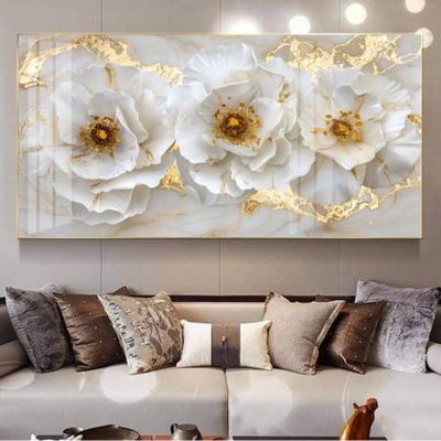 Tải file File gốc in bộ tranh decor treo tường đẹp hoa 5d DC3308 (PSD) cho in tranh 3D