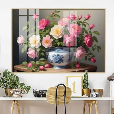 File ảnh File gốc in bộ tranh decor treo tường đẹp hoa 5d DC3323 (gốc) in PP, decal