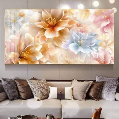 File tranh File gốc in bộ tranh decor treo tường đẹp hoa 5d DC3364 (ảnh gốc) không bị mờ