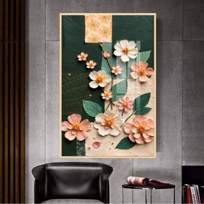 File in mica File gốc in bộ tranh decor treo tường đẹp hoa 5d DC3374 (bản gốc) sắc sảo