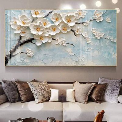 File gốc in mica File gốc in bộ tranh decor treo tường đẹp hoa 5d DC3391 chất lượng