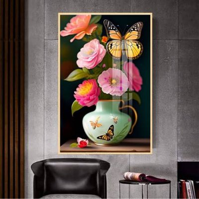 File gốc File gốc in bộ tranh decor treo tường đẹp hoa 5d DC3410 (PNG) nền trong suốt