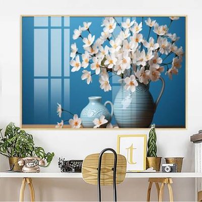 File gốc in ấn File gốc in bộ tranh decor treo tường đẹp hoa 5d DC3413 chất lượng vượt trội