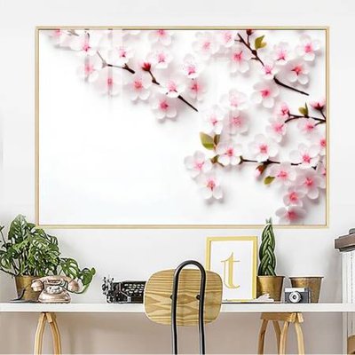 File tranh trang trí File gốc in bộ tranh decor treo tường đẹp hoa 5d DC3468 (file gốc)