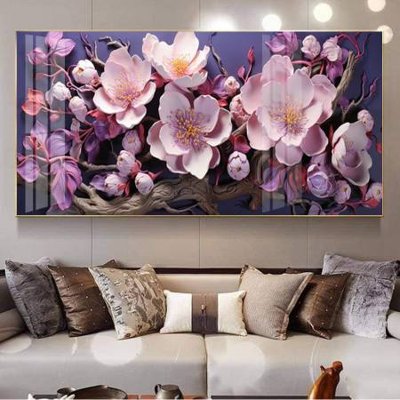 Tải file gốc File gốc in bộ tranh decor treo tường đẹp hoa 5d DC3541 dùng cho in ấn