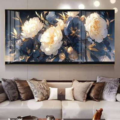 File gốc File gốc in bộ tranh decor treo tường đẹp hoa 5d DC3572 (in tráng gương) nghệ thuật