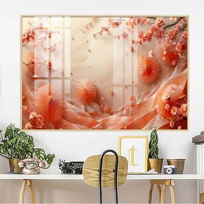 File gốc File gốc in bộ tranh decor treo tường đẹp hoa 5d DC3591 (in lụa) hoa văn cổ điển