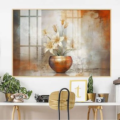 File tranh File gốc in bộ tranh decor treo tường đẹp hoa 5d DC3622 (bản gốc) in canvas