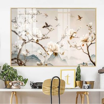 File in trần File gốc in bộ tranh decor treo tường đẹp hoa 5d DC3667 (bản gốc 3D) sống động