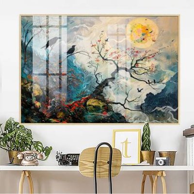 File in trần File gốc in bộ tranh decor treo tường đẹp hoa 5d DC3715 (bản gốc) phong cảnh