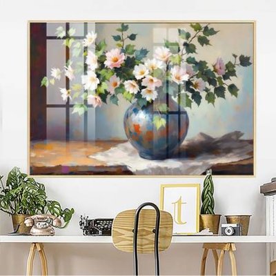 File gốc File gốc in bộ tranh decor treo tường đẹp hoa 5d DC3763 (in lụa) chi tiết cao