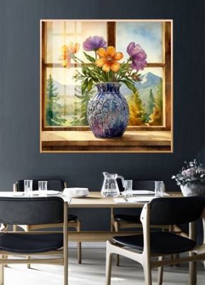 File ảnh File gốc in bộ tranh decor treo tường đẹp hoa 5d DC3766 (gốc) in PP, decal