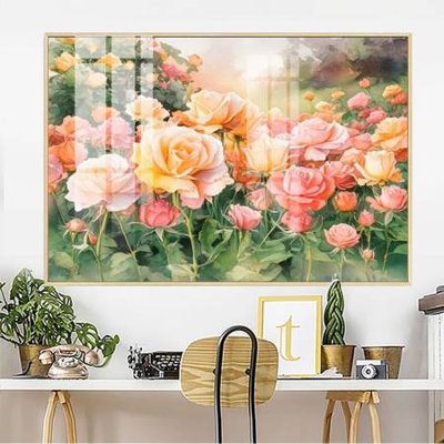 File gốc in ấn File gốc in bộ tranh decor treo tường đẹp hoa 5d DC3786 độ phân giải cao