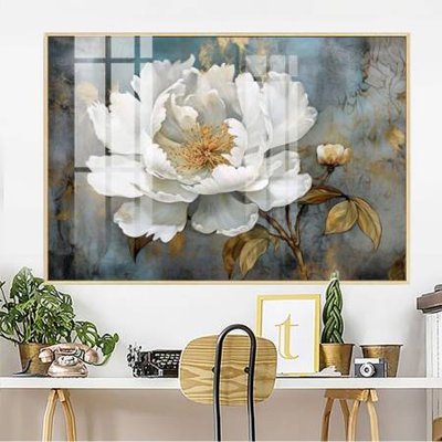 File gốc File gốc in bộ tranh decor treo tường đẹp hoa 5d DC3821 (trang trí) phòng ngủ