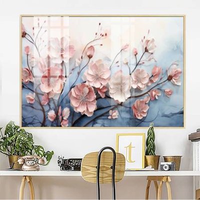 File gốc File gốc in bộ tranh decor treo tường đẹp hoa 5d DC3831 (in lụa) hoa văn cổ điển
