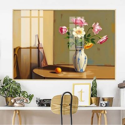 File gốc File gốc in bộ tranh decor treo tường đẹp hoa 5d DC3884 (in tráng gương) sang trọng