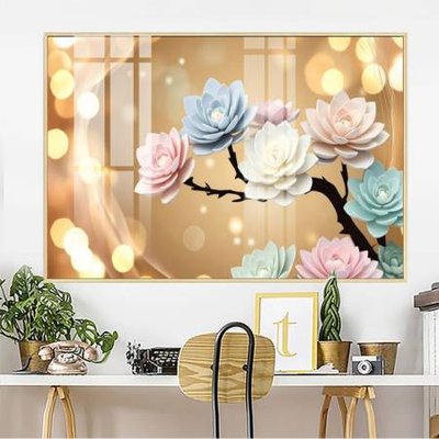 Tải về hình ảnh gốc File gốc in bộ tranh decor treo tường đẹp hoa 5d DC3917 sắc nét