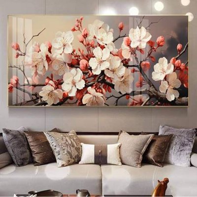 File in mica File gốc in bộ tranh decor treo tường đẹp hoa 5d DC3946 (ảnh gốc) đẹp