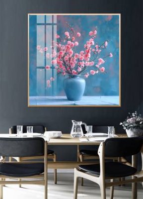 Hình ảnh file gốc in lụa File gốc in bộ tranh decor treo tường đẹp hoa 5d DC3958