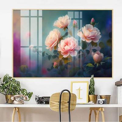 File tranh File gốc in bộ tranh decor treo tường đẹp hoa 5d DC3988 (gốc) chủ đề trừu tượng