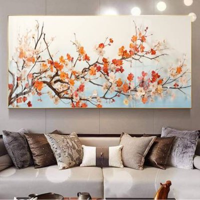 Download file gốc File gốc in bộ tranh decor treo tường đẹp hoa 5d DC4003 (in lụa) tranh 3D