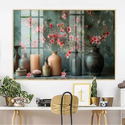 File tranh File gốc in bộ tranh decor treo tường đẹp hoa 5d DC4106 (gốc) in film