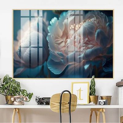 File gốc File gốc in bộ tranh decor treo tường đẹp hoa 5d DC4110 (in tráng gương) hiện đại