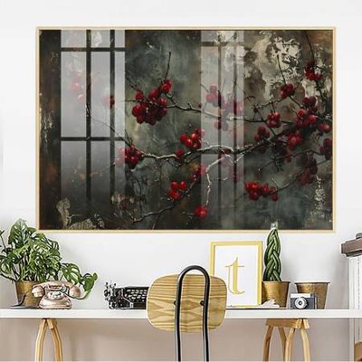 File tranh in mica File gốc in bộ tranh decor treo tường đẹp hoa 5d DC4124 (độ phân giải cao)