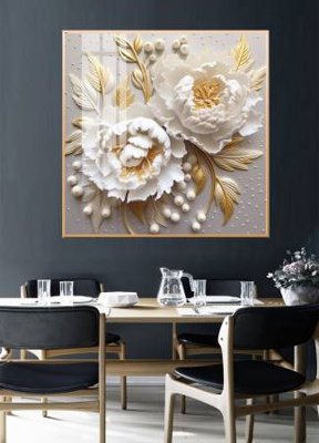 File ảnh File gốc in bộ tranh decor treo tường đẹp hoa 5d DC4201 (gốc) in standee