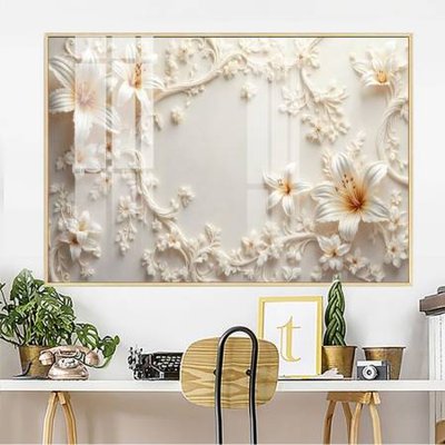 Hình ảnh file gốc File gốc in bộ tranh decor treo tường đẹp hoa 5d DC4255 cho in UV