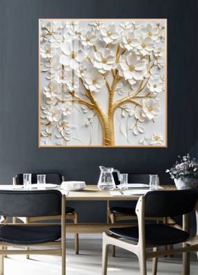 File tranh File gốc in bộ tranh decor treo tường đẹp hoa 5d DC4278 (bản gốc) in canvas