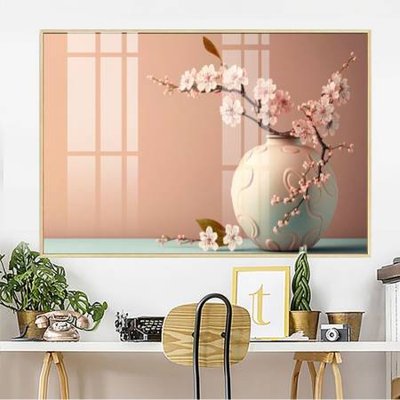 File gốc File gốc in bộ tranh decor treo tường đẹp hoa 5d DC4322 (in lụa) họa tiết 3D