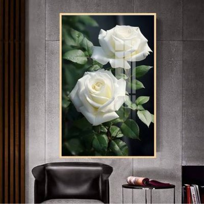 Hình ảnh file gốc in trần nhà File gốc in bộ tranh decor treo tường đẹp hoa 5d DC4372