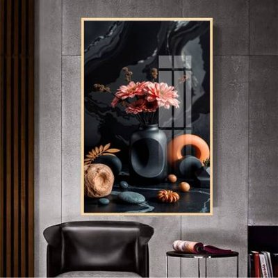 File tranh File gốc in bộ tranh decor treo tường đẹp hoa 5d DC4408 (ảnh gốc) in trần 3D