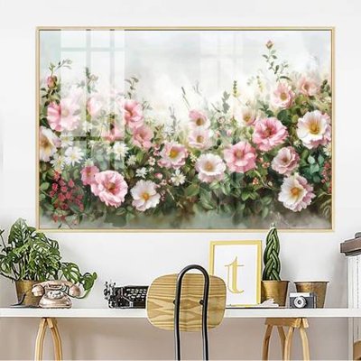 Download file gốc File gốc in bộ tranh decor treo tường đẹp hoa 5d DC4423 (in lụa) tranh 3D