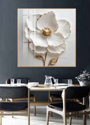 File tranh File gốc in bộ tranh decor treo tường đẹp hoa 5d DC4439 (bản gốc) treo tường